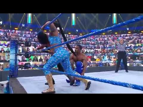 WWE SMACKDOWN: Bianca Belair & The street Profits vs Bayley & Ziggler & Roode...