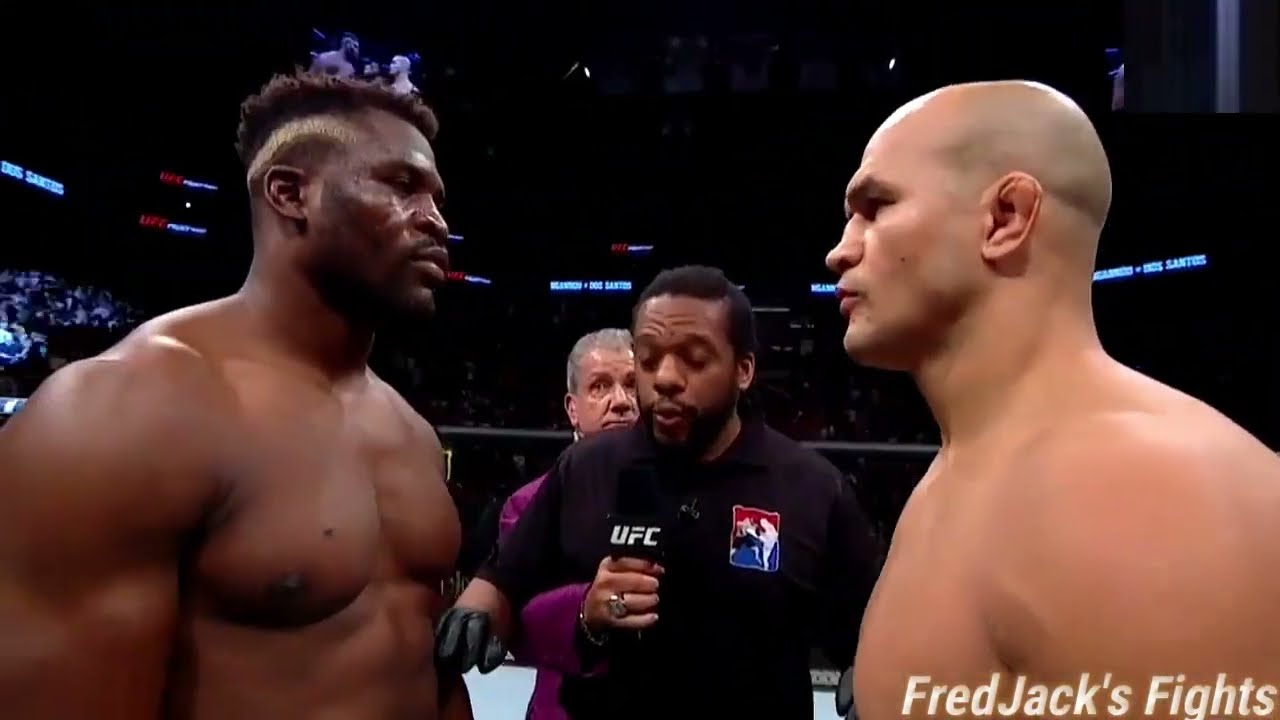 Francis Ngannou vs Junior Dos Santos Highlights (Destructive TKO) #ufc #mma #francisngannou #fight backdrop