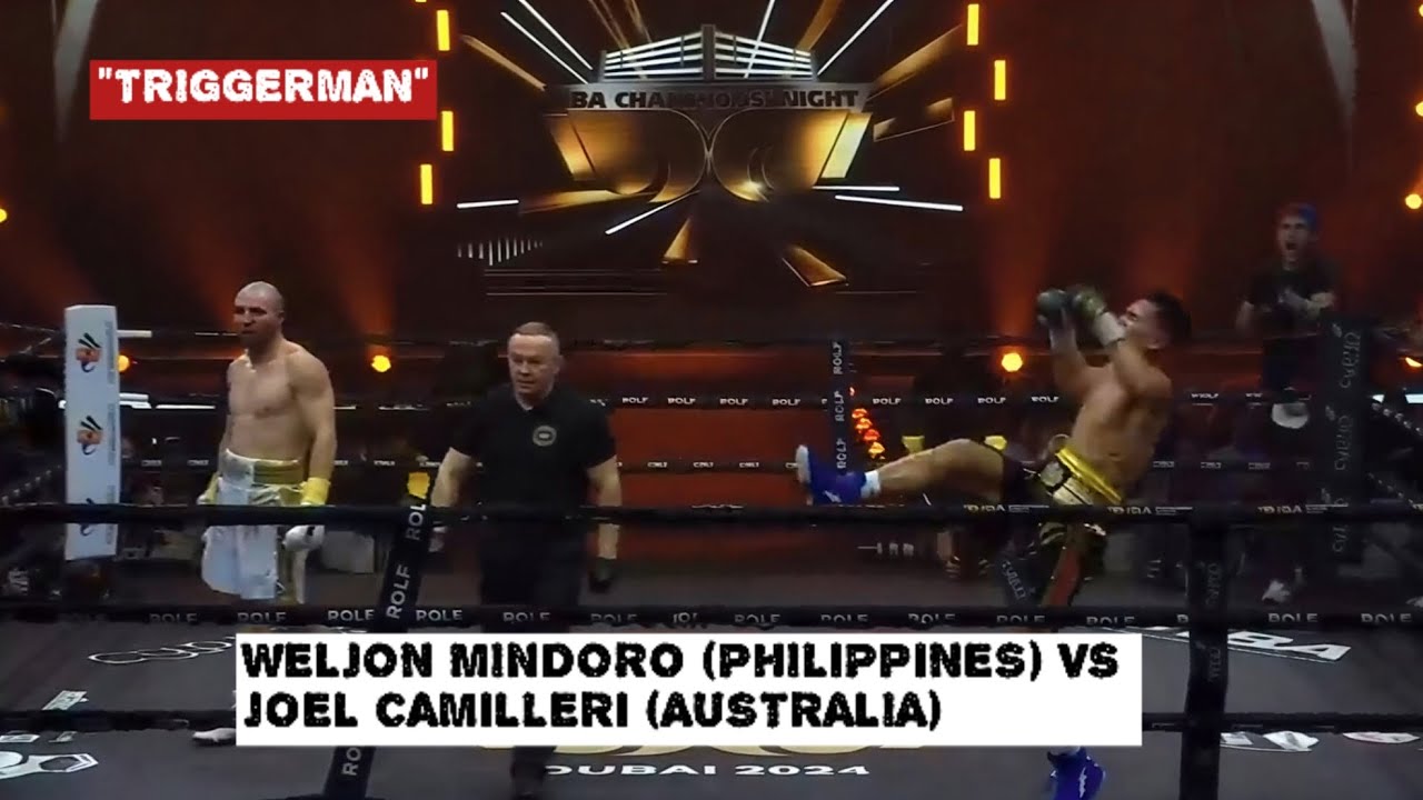THE POWER PUNCH! WELJON MINDORO VS JOEL CAMILLERI,BOXING KNOCKOUT!