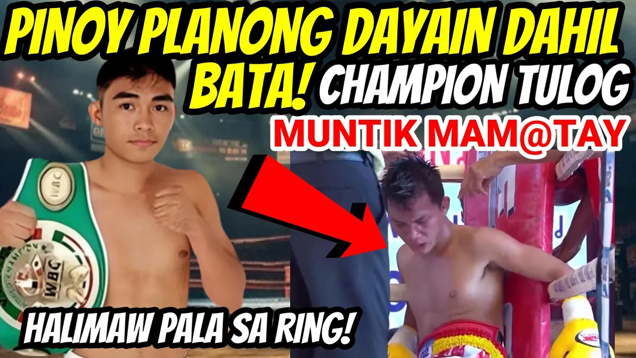 PINOY PLANONG DAYAIN DAHIL BATA! ISA PALANG HALIMAW CHAMPION MUNTIK MAM@TAY background