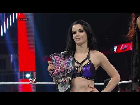 WWE RAW Alicia Fox vs Paige 5/12/14
