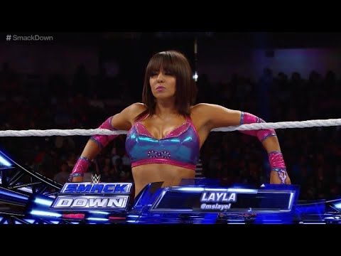 WWE SmackDown Aj Lee vs Layla 10/17/14