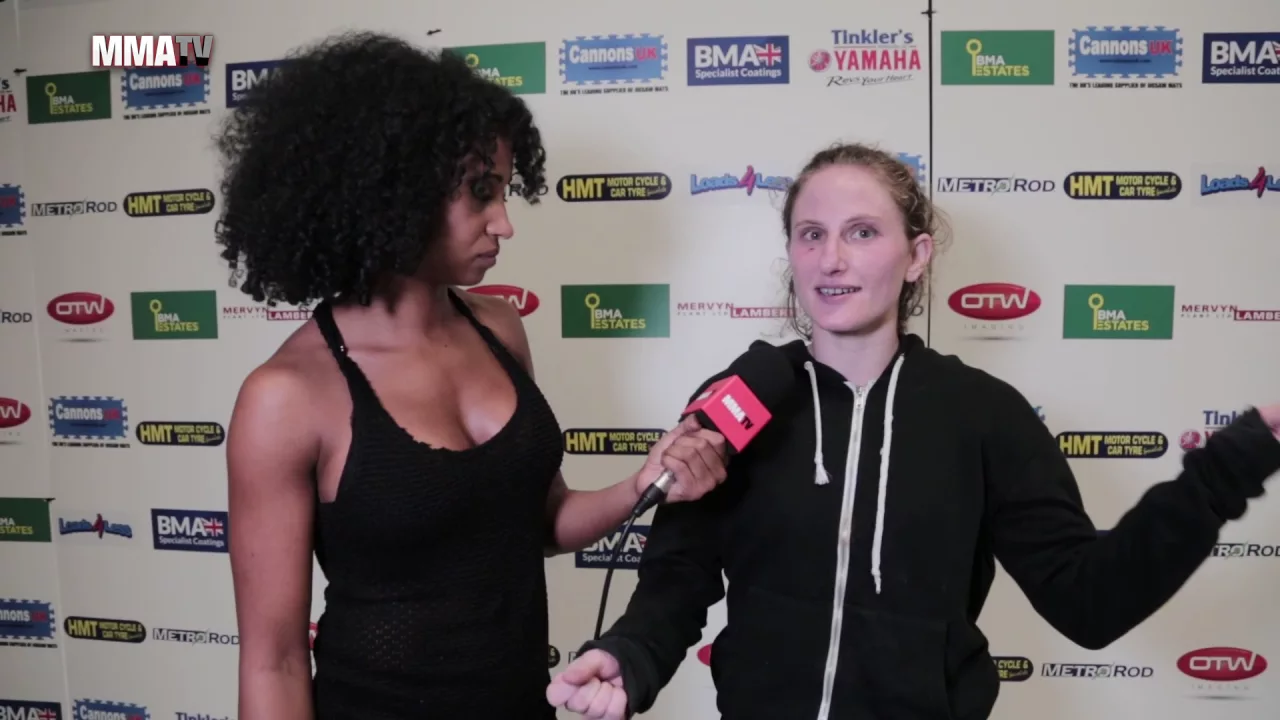 Contenders 16: Judith Levi Backstage Post Fight Interview backdrop