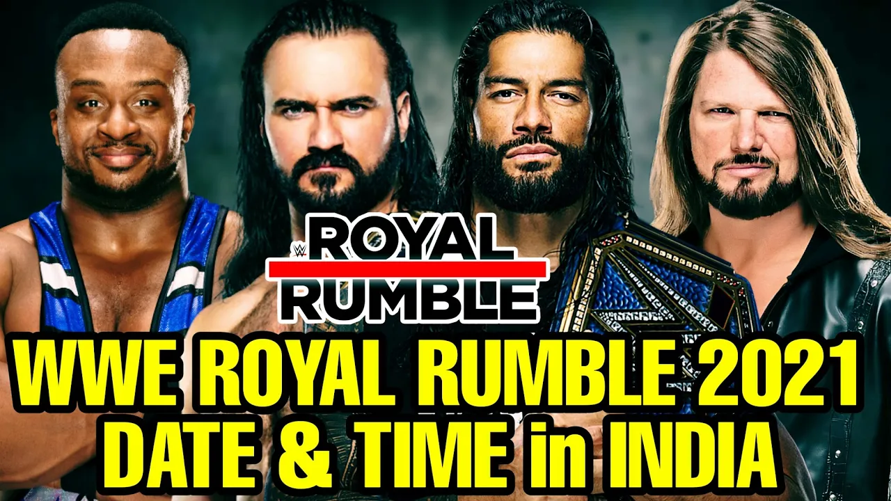 WWE Royal Rumble 2021 Date and Time in India! WWE Royal Rumble 2021 Date & time in Hindi background
