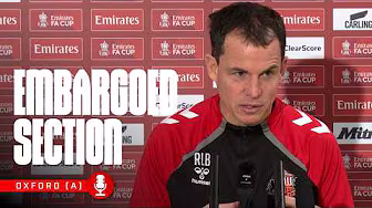 Oxford United Press Conference | Embargoed Section