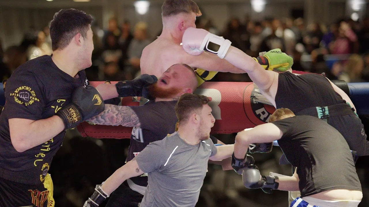 DROPPED with a BIG LEFT - HEAVYWEIGHT WAR!! | KING OF THE RING UK background