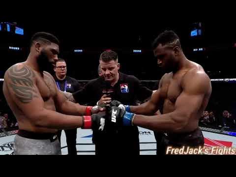 Francis Ngannou vs Curtis Blaydes 2 Highlights (Violent TKO) #ufc #mma #francisngannou #edit #tko background