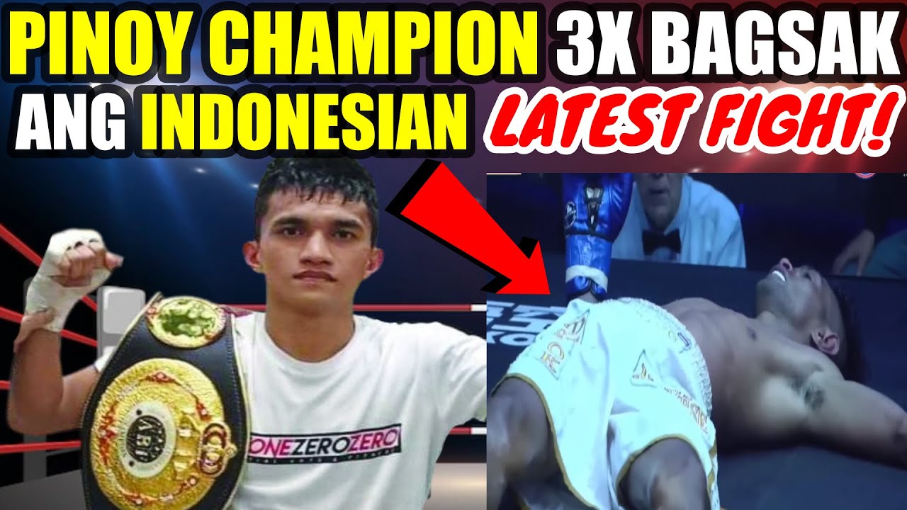 LATEST FIGHT | PINOY CHAMPION 3X PINABAGSAK ANG INDO BOXER backdrop