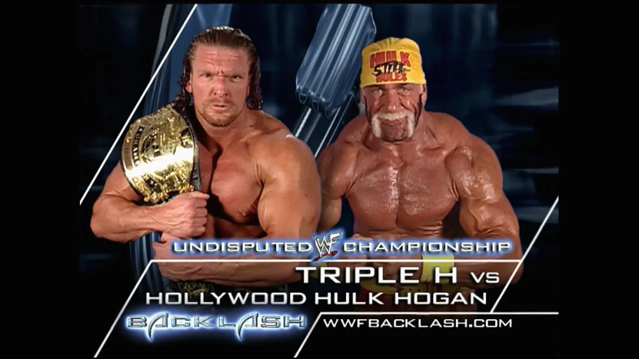 Story of Triple H vs. Hulk Hogan | Backlash 2002 background