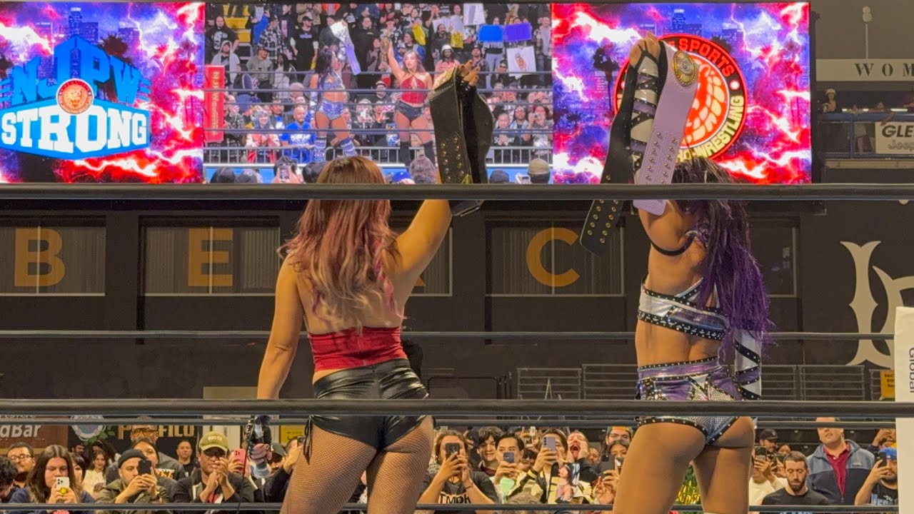 NJPW Strong Style Evolved Mercedes Mone vs Hazuki + Mina Shirakawa NJPW Wrestle Dynasty 2025 #njpw