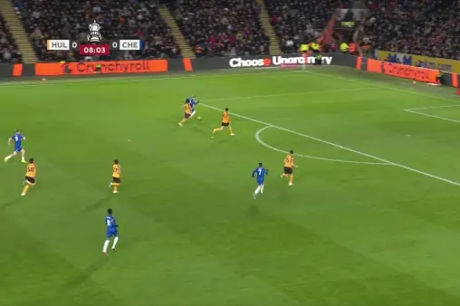 [Highlights] Early danger! Garnacho makes a surging run and fires a narrow-angle shot saved