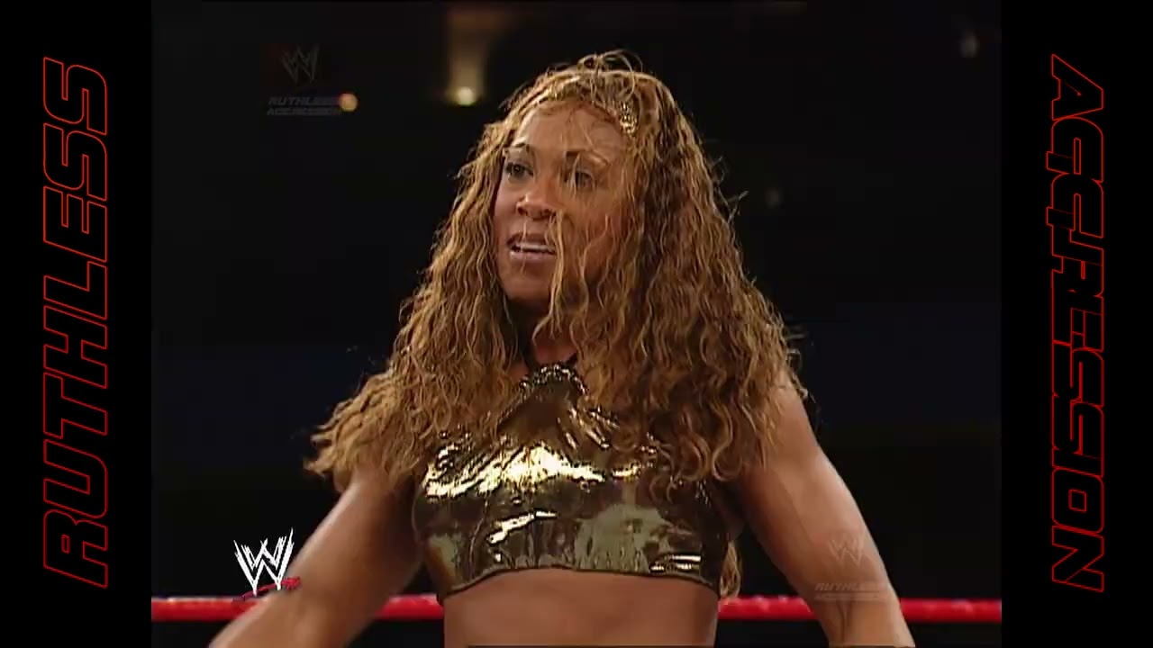Jacqueline & Molly Holly vs. Victoria & Jazz | WWE RAW (2003) background