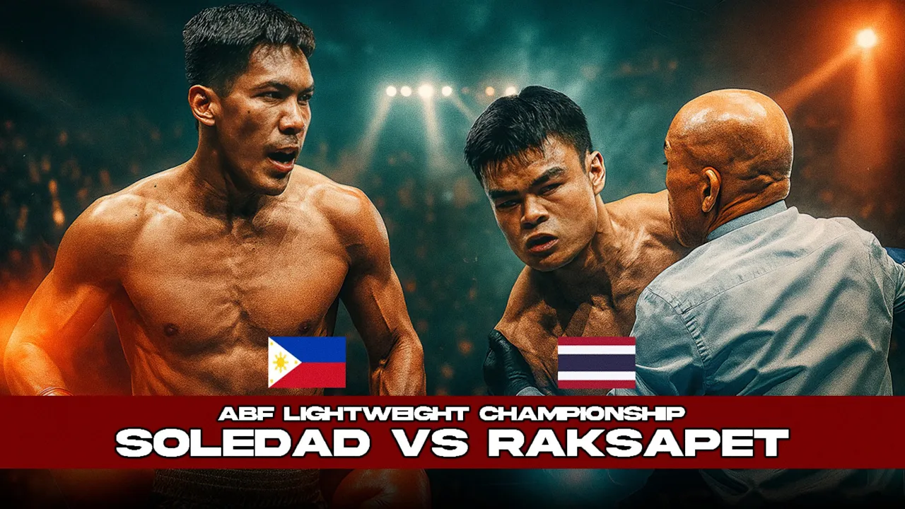 🇵ðŸ‡Reymart Soledad vs 🇹ðŸ‡Jatupol Raksapet - ABF Super Lightweight Championship background