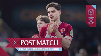 "We Acheved What We Came For" | Traoré, Mavropanos & Nuno | Post Match Reactions | Burton v West Ham