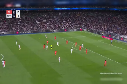 [Goal] Signature thunderbolt! Valverde blasts home from the edge of the box for his first goal of the season