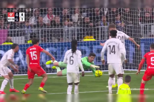 [Highlights] Horn Martin's header, Courtois makes a timely save to hold the ball