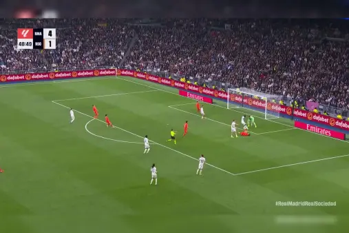 [Highlights] Pablo Marin's consecutive feints in the box, only for the final shot to be blocked