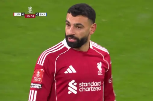 [Highlights] A quick attempt! Salah's narrow-angle free kick goes over the bar