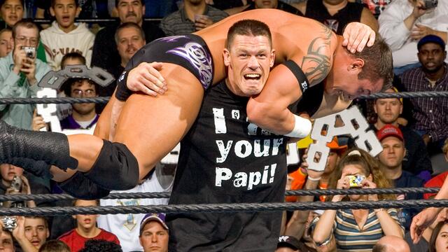 John Cena’s first matches vs. iconic rivals: WWE Playlist background
