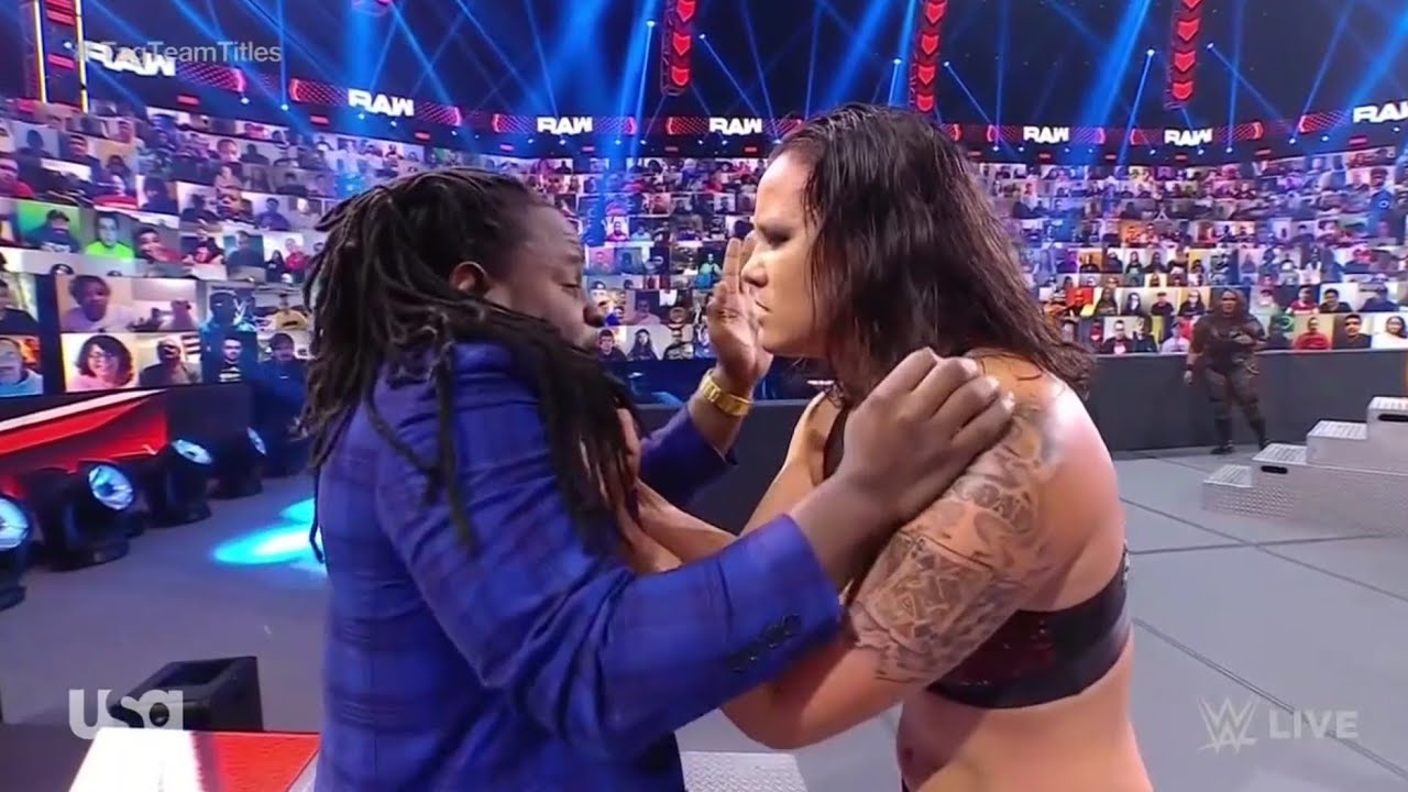 Women's Tag Team Championship Match Natalya & Tamina V.S Nia Jax & Shayna Baszler 2/2 backdrop