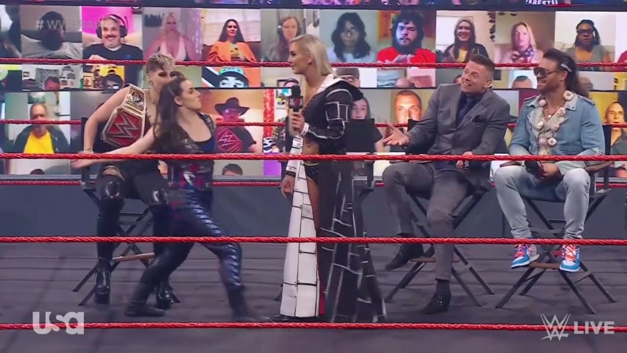 Miz TV With Charlotte Flair & Rhea Ripley background