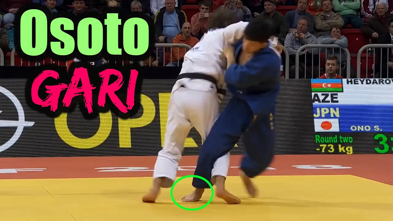 Shohei Ono's Osoto Gari Footwork (Attack Leg Briefly Plants) backdrop