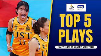 TOP 5 PLAYS | UAAP SEASON 88 WOMEN’S VOLLEYBALL | FEBRUARY 15, 2026