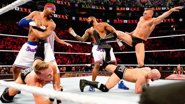 Seth “Freakin” Rollins & The Street Profits vs. Imperium: Raw, Jan. 23, 2023 background