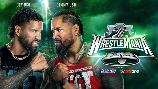 Jey Uso vs. Jimmy Uso: WrestleMania XL Hype Package backdrop