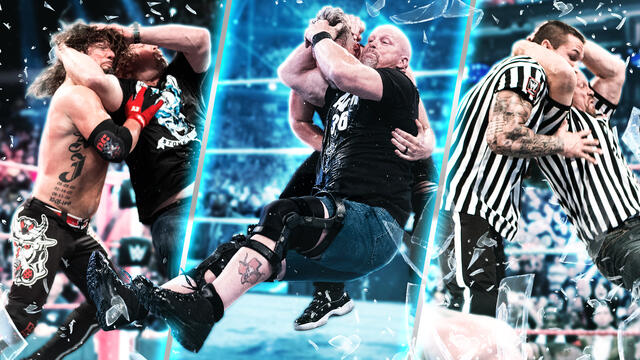 Glass-shattering Stone Cold Stunners that blew the roof off background