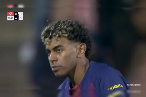 [Highlights] Sudden strike! Yamal creates space and bends a shot just wide