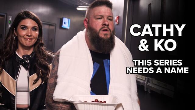 Kevin Owens & Cathy Kelley ask WHAT’S IN A NAME? background