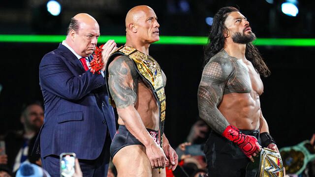 The Rock pins Cody Rhodes: WrestleMania XL Saturday highlights background