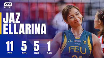 Jaz Ellarina DOMINATES THE NET for FEU vs UE | UAAP SEASON 88 WOMEN’S VOLLEYBALL ROUND 1 | HIGHLIGHT