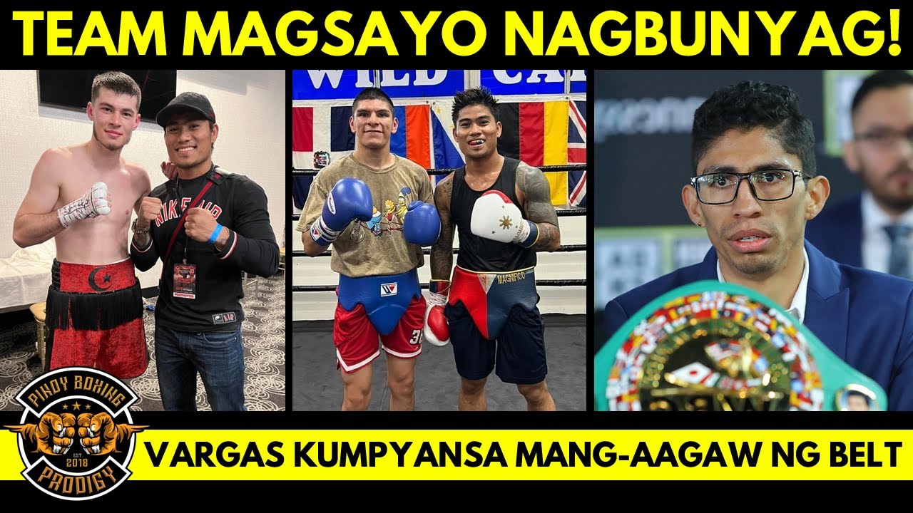 Dalawa sa 5 Sparring Partners ni Magsayo nilabas! | Vargas kumpyansa magiging 2 Division Champion