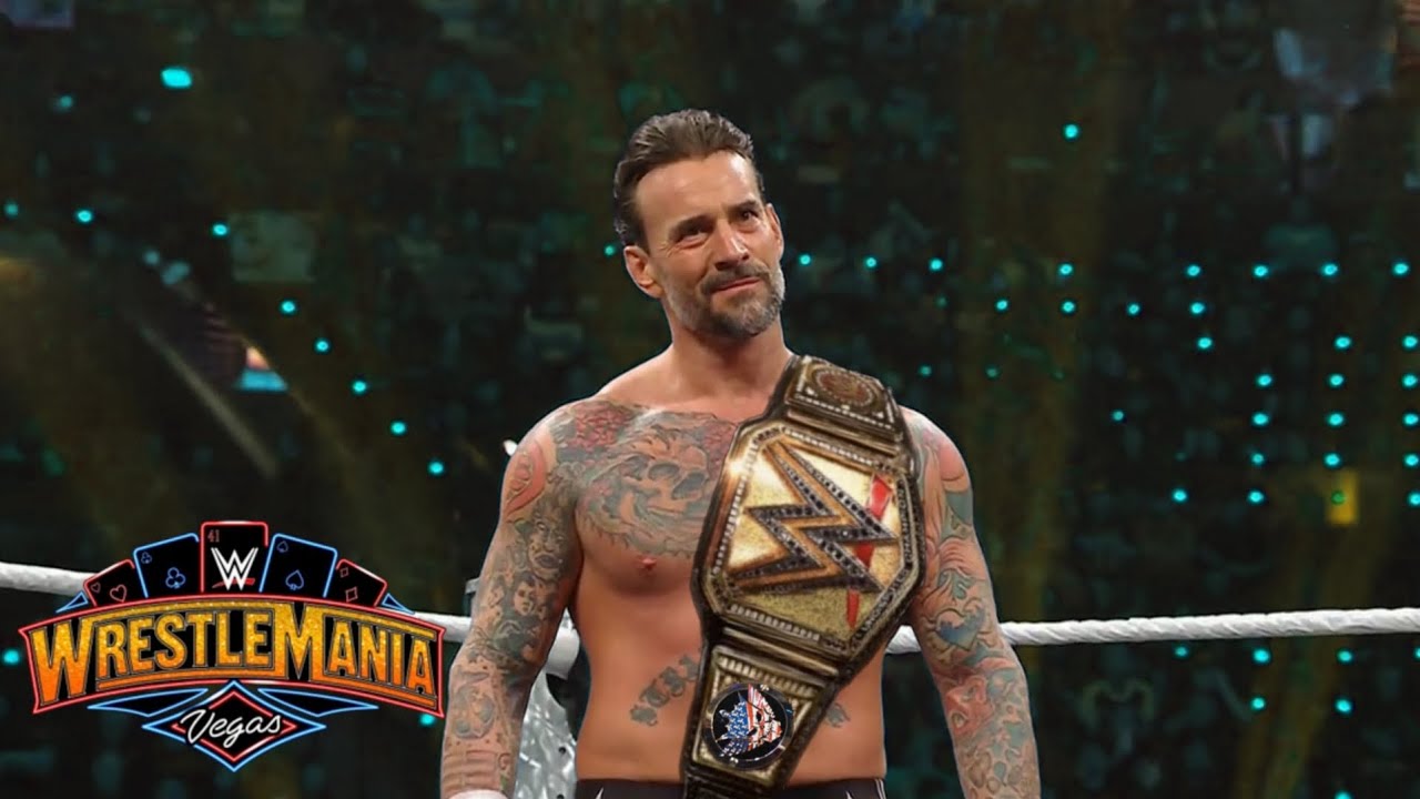 CM Punk Wins Undisputed WWE Championship At WrestleMania 41 background