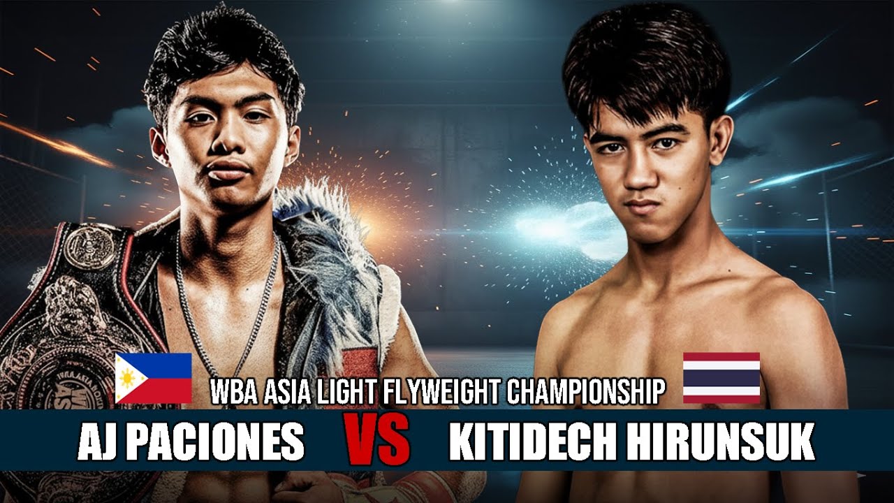 🇵🇭Arvin Jhon Paciones vs 🇹🇭Kitidech Hirunsuk – WBA Asia Light Flyweight Championship background