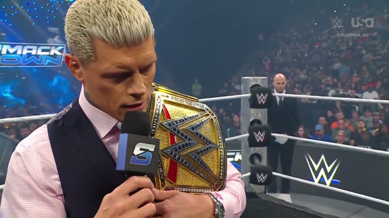 Cody Rhodes leaves message - WWE SmackDown 10/18/2024 background