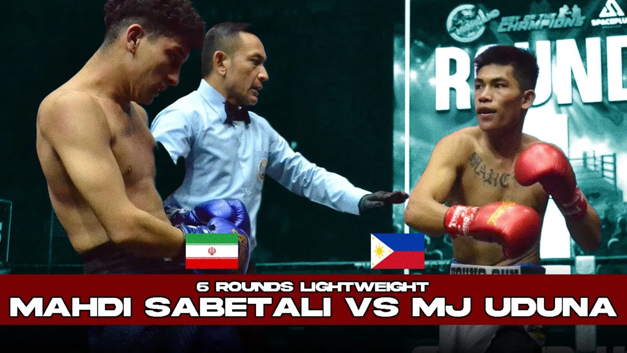 🇮🇷Mahdi Sabetali vs 🇵🇭MJ Uduna - 6 Rounds Lightweight Bout background