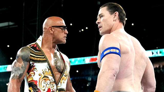 The Rock and John Cena come face-to-face at WrestleMania XL: WrestleMania XL Sunday highlights