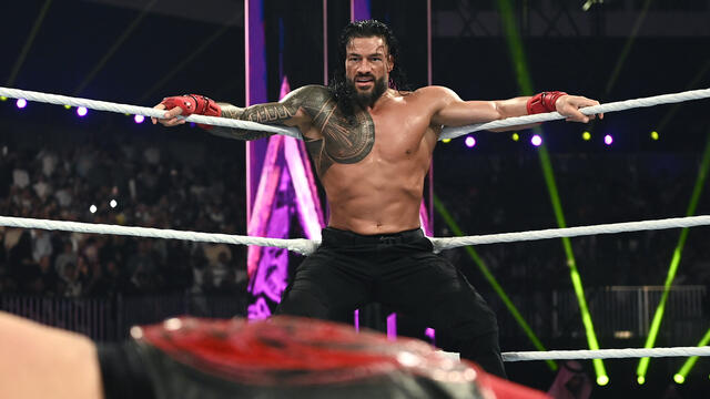 Roman Reigns enters the match ON FIRE!: Crown Jewel 2024 highlights