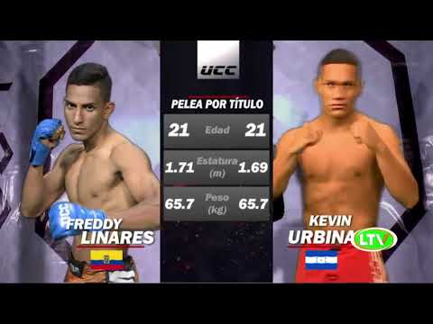 MMA - Championship Fight - Emiliando Linares vs Kevin Urbina - complete fight - Triangle submission background