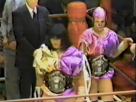 全日本女子プロレス デビル雅美、タランチェラ vs ジャガー横田、ミミ萩原 WWWA世界タッグ選手権試合 1983年1月4日 後楽園ホール
