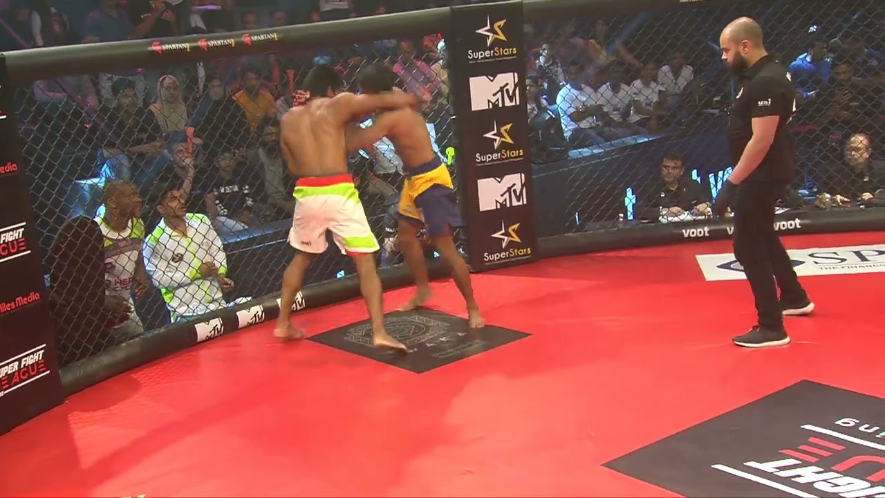 Super Fight League | Pushpender Singh Vs Nitish Yadav | Finish with Fire | SFL background