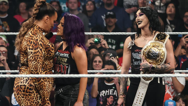 Rhea Ripley and Bayley knock Nia Jax from the ring: Raw highlights, Jan. 13, 2025