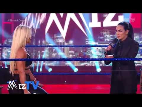 WWE SMACKDOWN: Mandy rose slaps The Miz after Sonya Deville ambush...