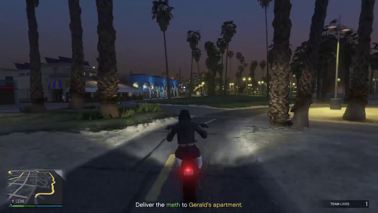 Playing GTA V online. background
