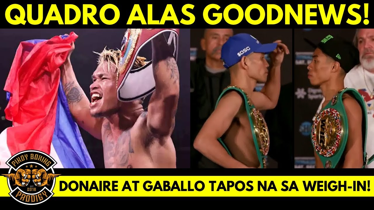 WBO may utos kay Quadro Alas, para KAMPEON pa rin | Donaire at Gaballo pasado, LABAN na bukas! background