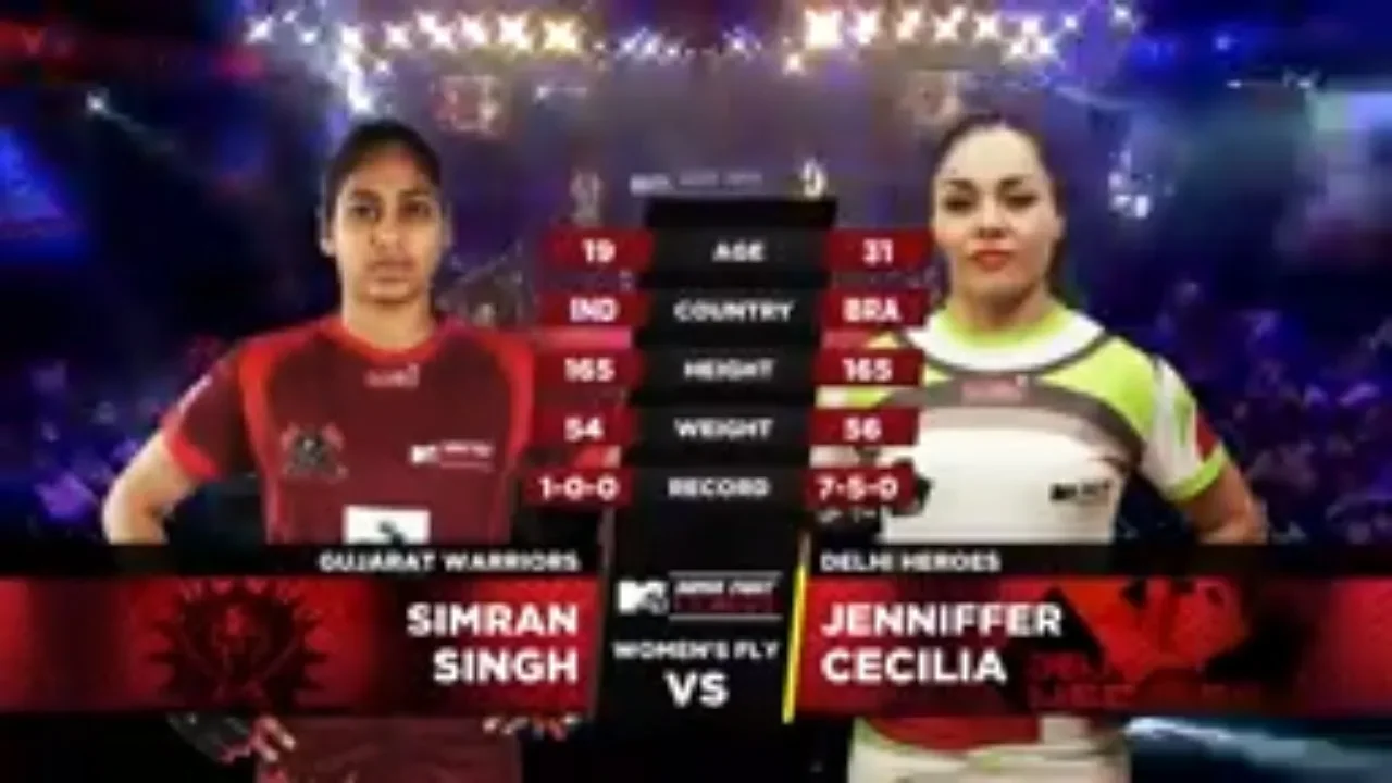Gujarat Warriors Vs Delhi Heroes | MTV Super Fight League | Simran Singh Vs Jenniffer Cecilia | SFL