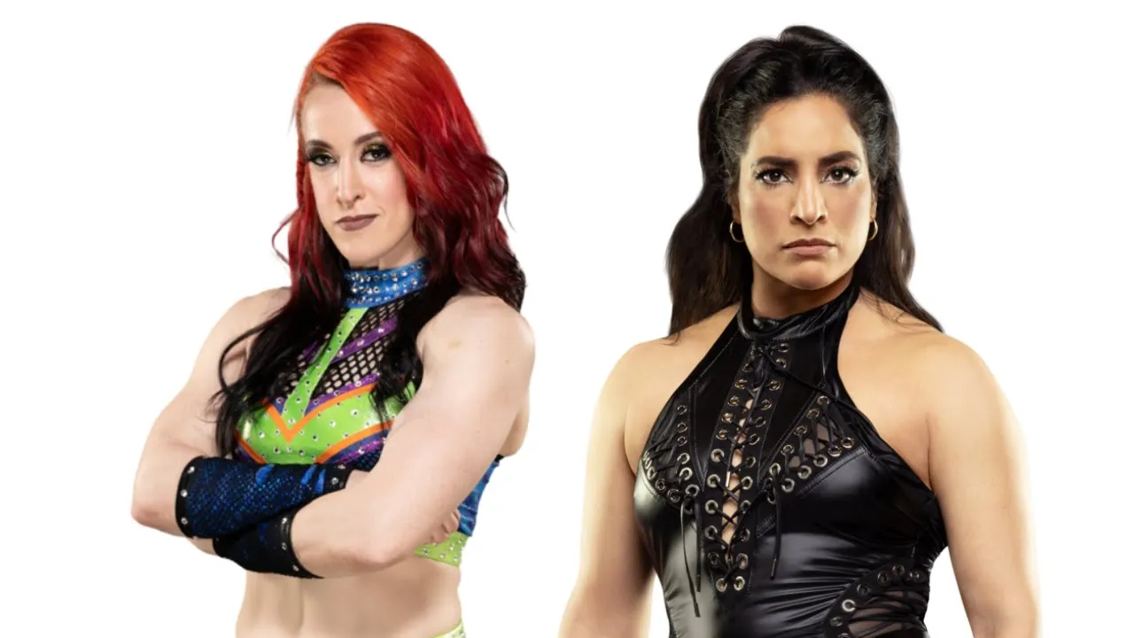 KiLynn King vs Raquel Rodriguez- One Armed Powerbomb background